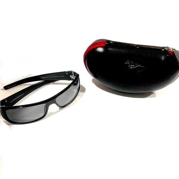 Very rare & unique vintage Ford mustang polarized sunglasses & case - Picture 2 of 10